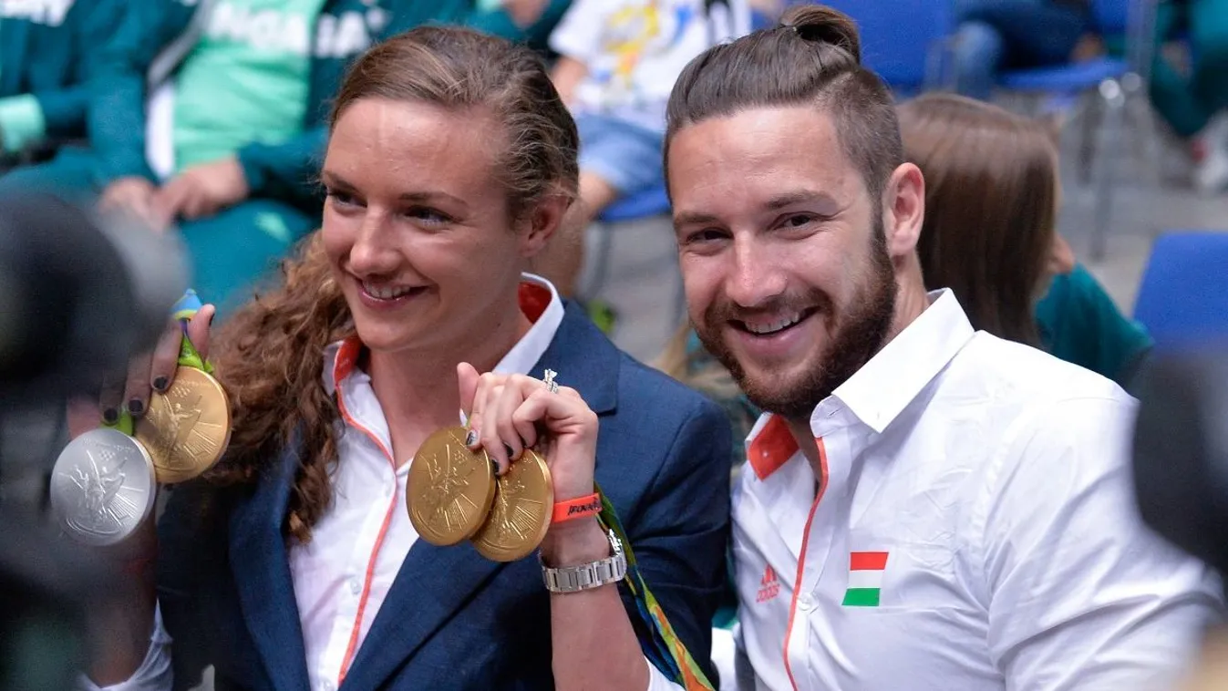 Hosszú Katinka és Shane Tusup a riói éremterméssel