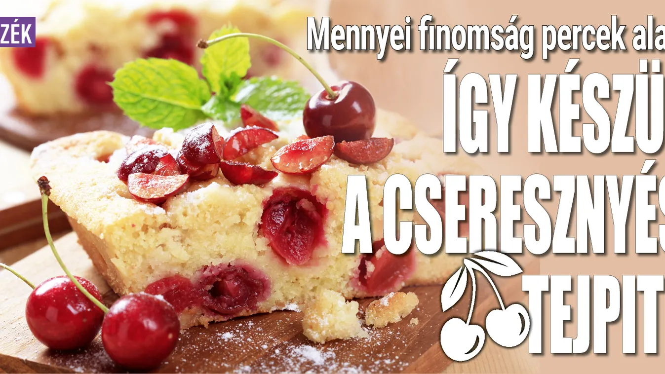  Így készül az isteni cseresznyés tejpite