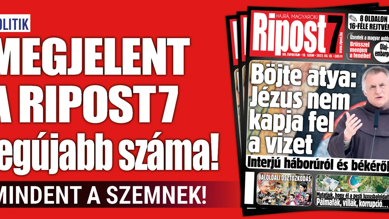 Megjelent a Ripost7 legújabb száma!
