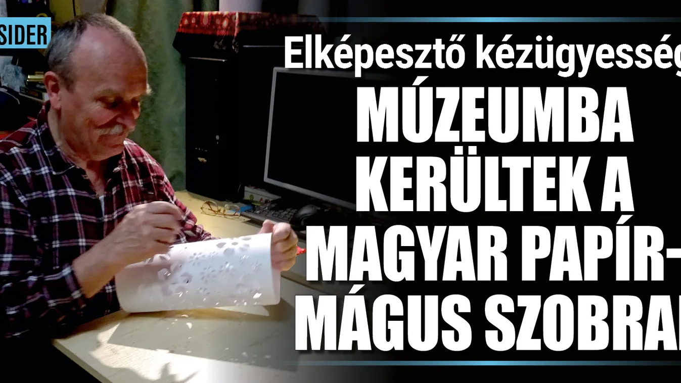 Elképesztő kézügyesség: papírból készít szobrokat Zoltán