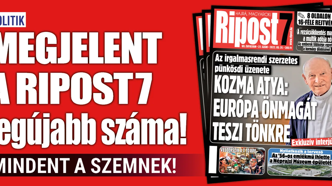 Megjelent a Ripost7 legújabb száma!