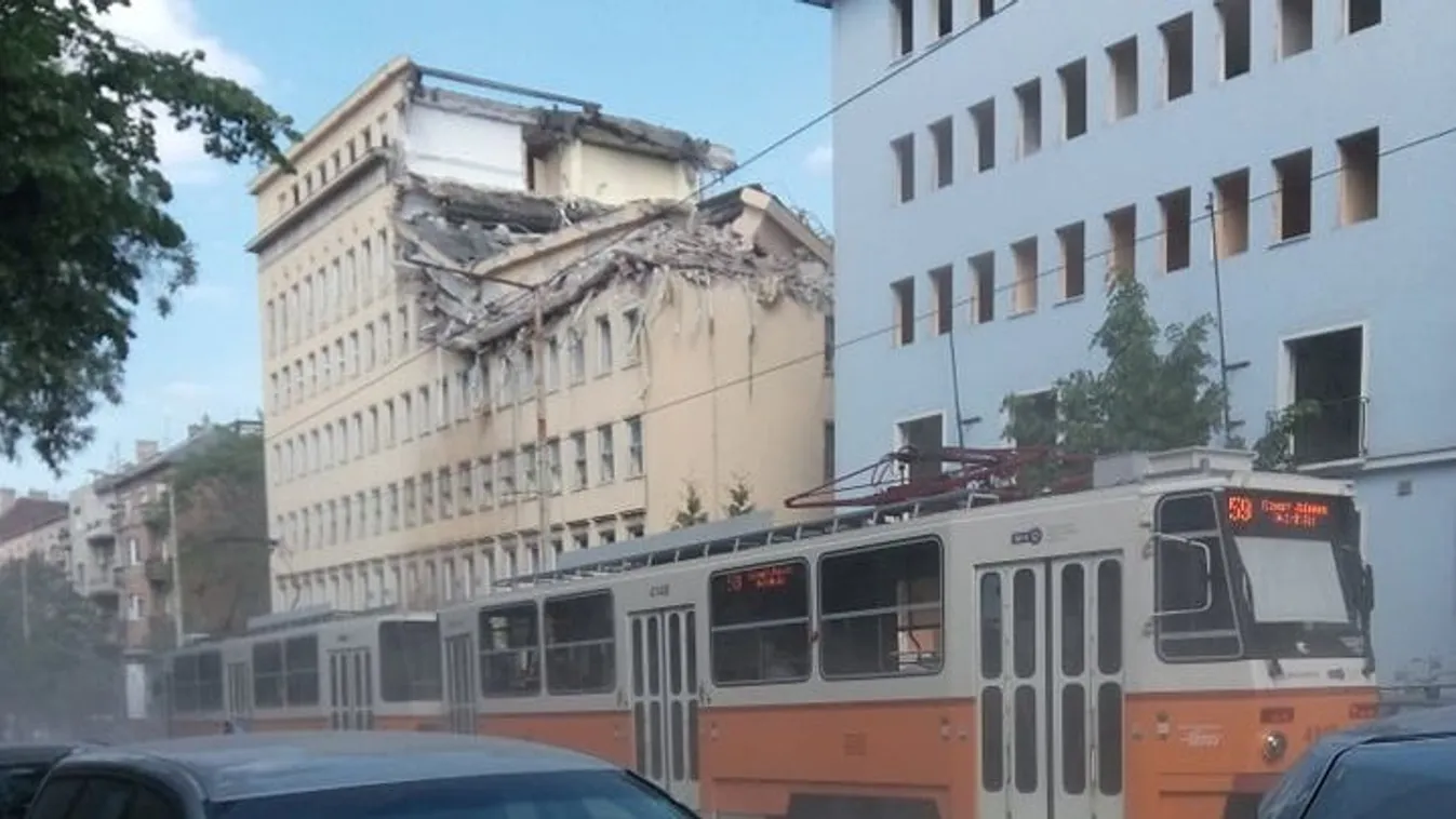 Leomlott épület Budapesten: megszólalt egy szemtanú a Ripostnak, drámai képeket mutatott az első percekről