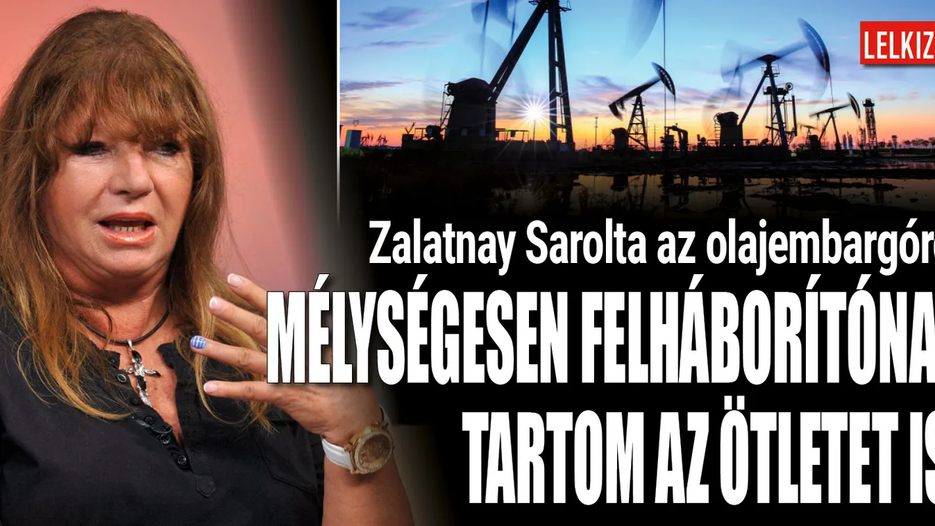 Ezt mondta Zalatnay Sarolta az olajembargóról