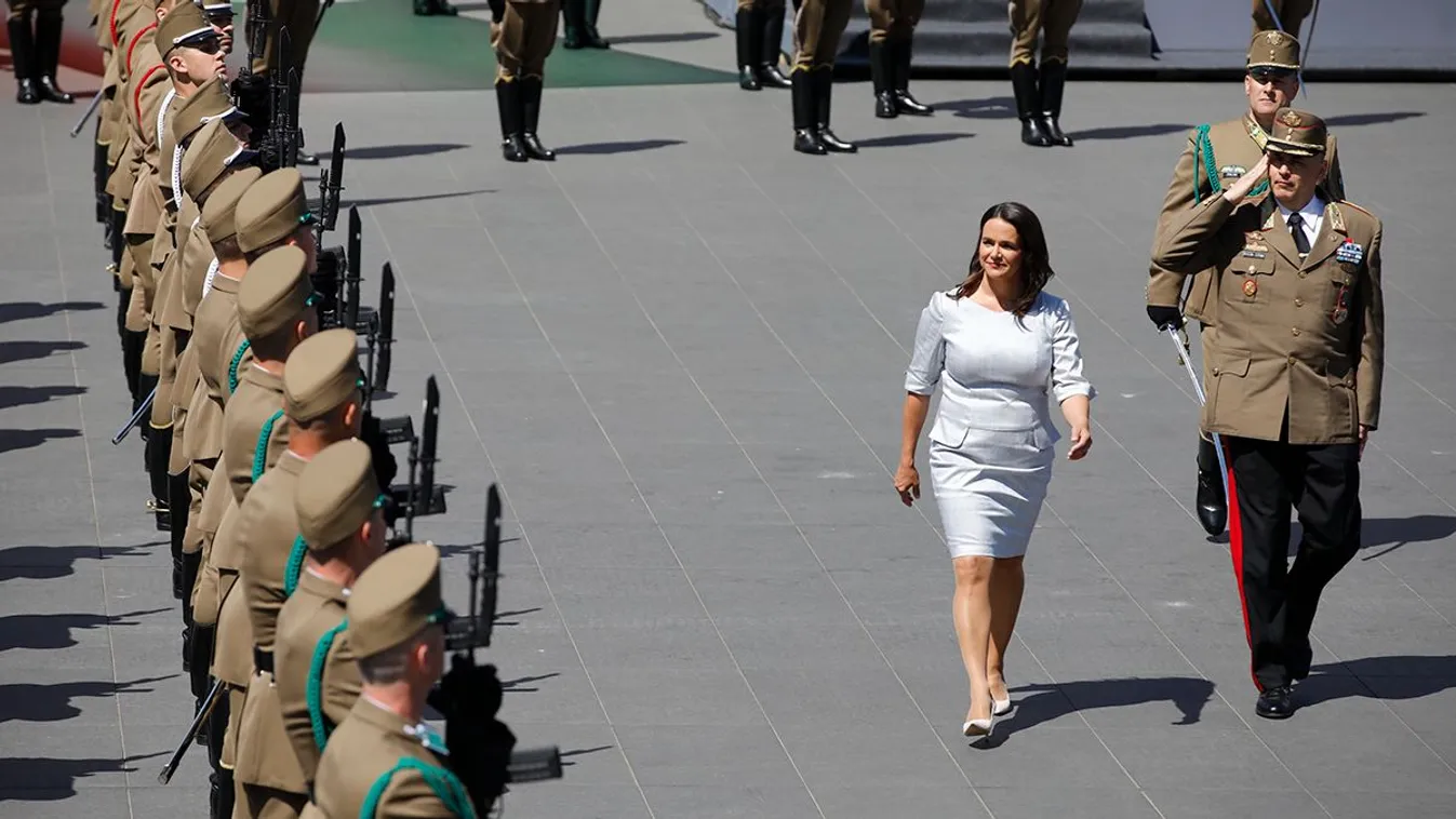 Így zajlott a Kossuth téren Novák Katalin ünnepélyes beiktatása