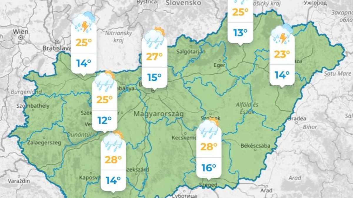 Figyelmeztet a meteorológia, ilyen hidegfront tart felénk