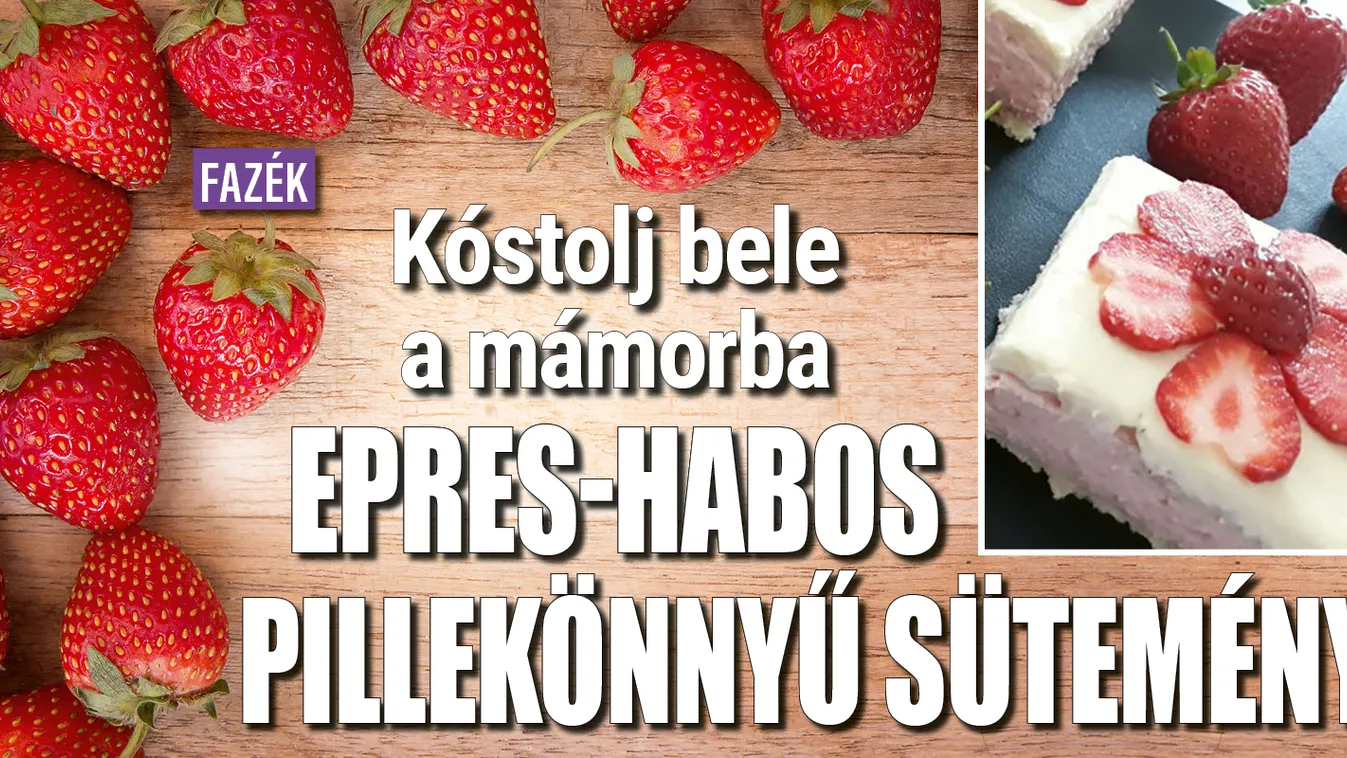 Epres-habos pillekönnyű sütemény: kóstolj bele a mámorba