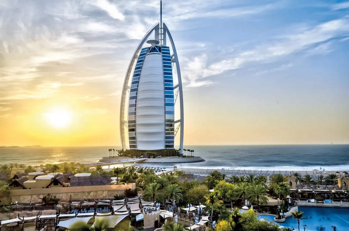 Scenic,View,Of,Famous,Burj,Al,Arab,,Dubai,,United,Arab