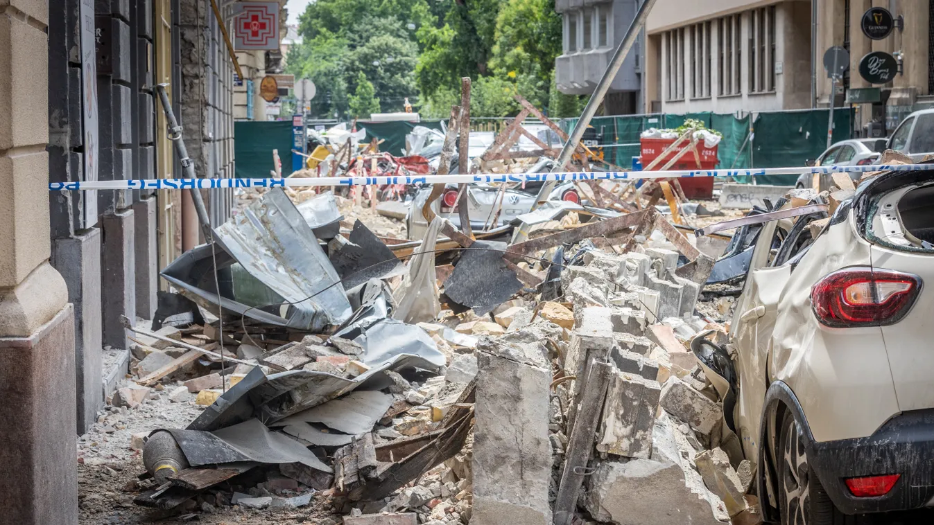 Megrázó részletek a budapesti házomlásról