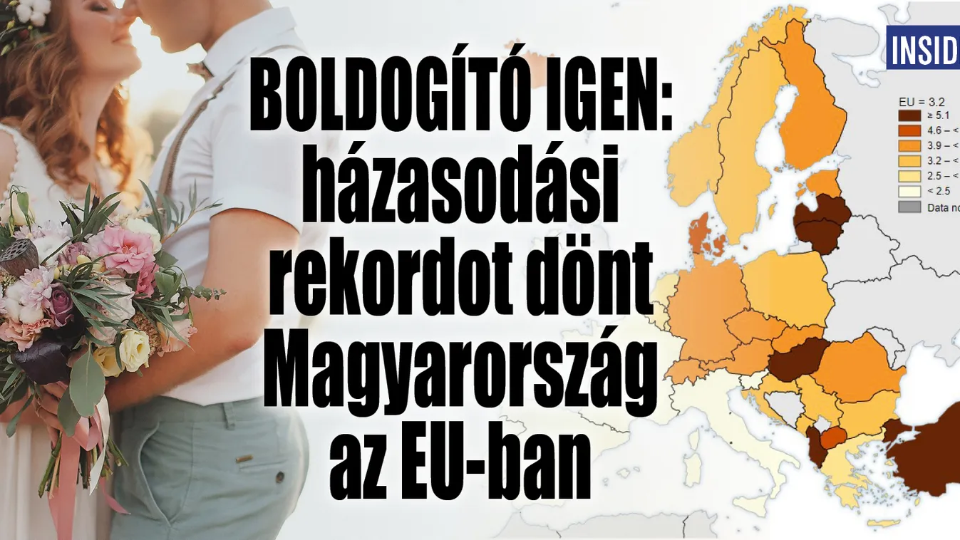 Boldogító igen: Házasodási rekordot dönt hazánk az EU-ban
