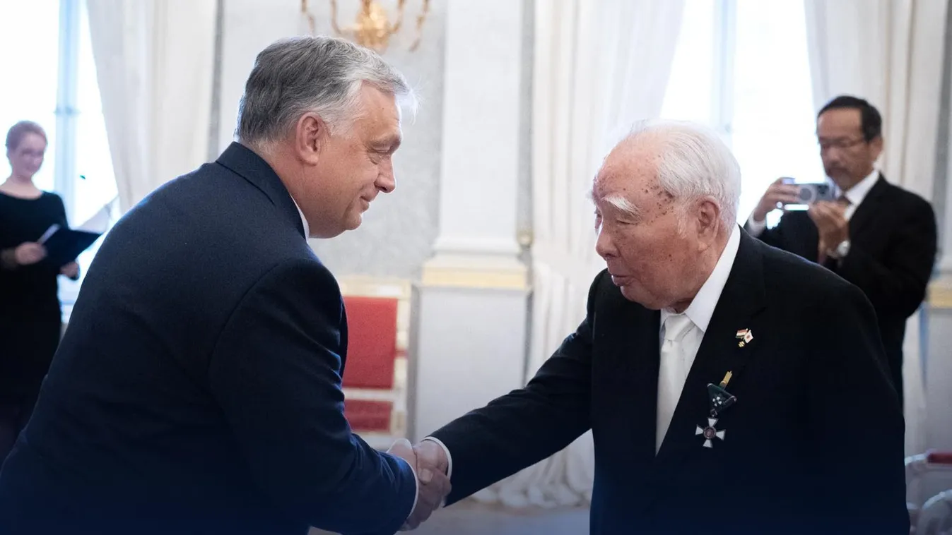 Orbán Viktor köszöntötte a Suzuki autógyár egykori elnökét