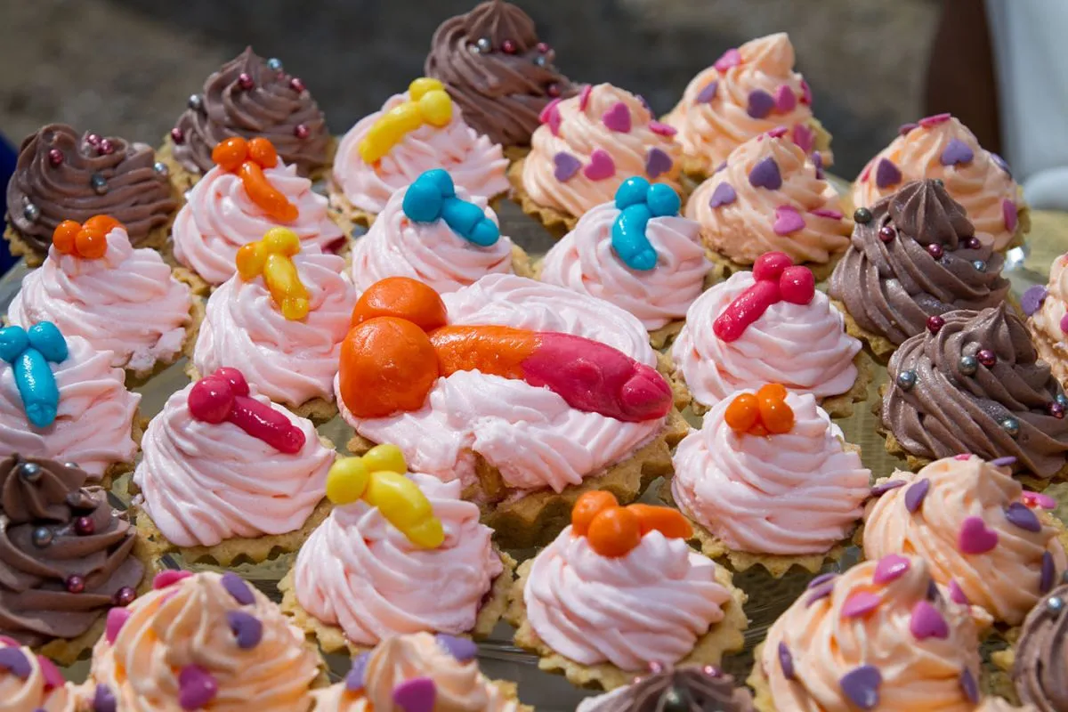 City,Cesis,,Latvia.,Sweet,Dick,Cake,,Art,Bakery.,Travel,Photo