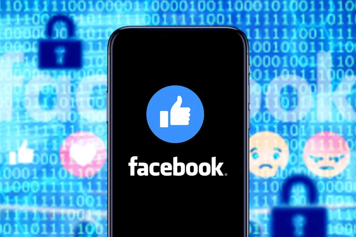 Iphone,11,Pro,With,The,Facebook,Logo.,Black,Facebook,Is