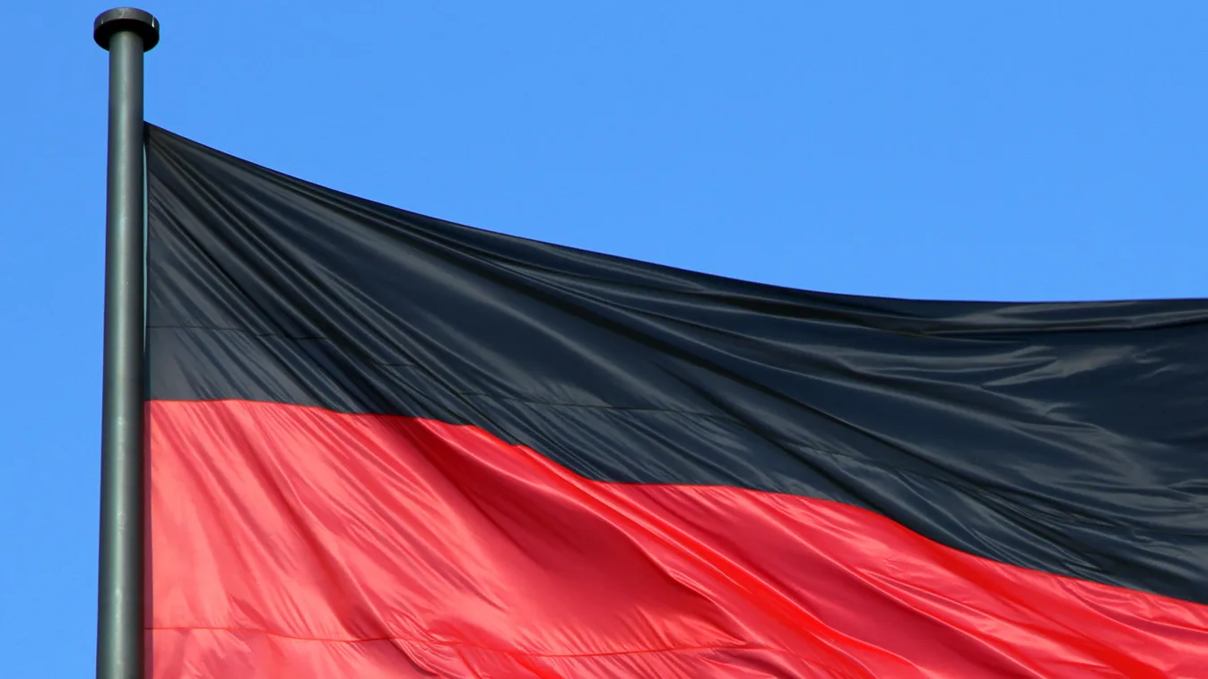 Silky,Flag,Of,Germany,Flying,In,The,Wind