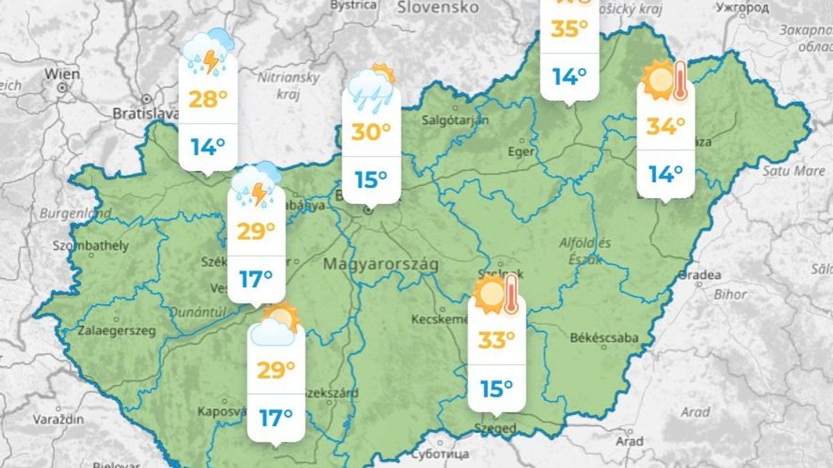 Egyszerre jön az áldás: Óriási kánikula, vihar és tomboló szél