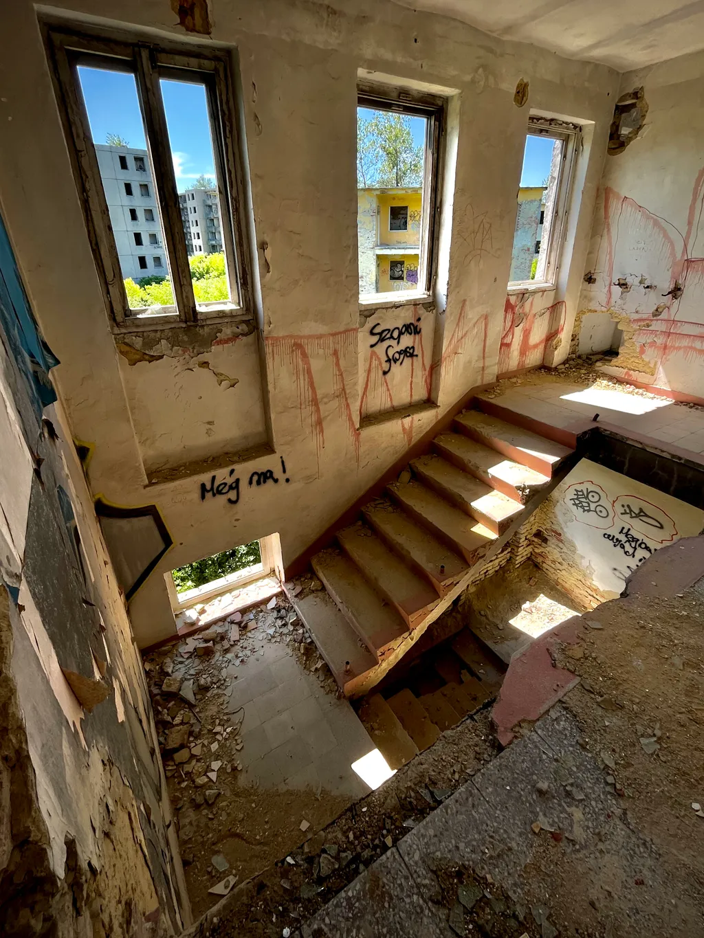 20220602 Budapest, Hazánk egyik legismertebb szellemvárosa Veszprém közelében, Szentkirályszabadja település határában áll. A szovjet katonáknak épített kisvárosban az akkori viszonyokhoz képest szinte luxus uralkodott. Fotó:Bánkúti Sándor