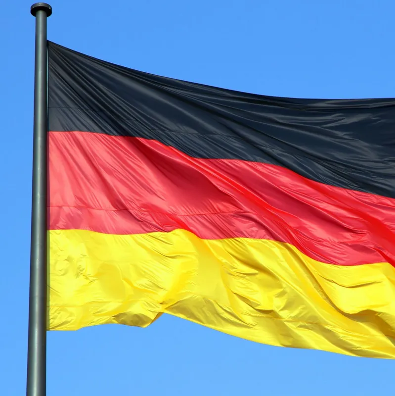 Silky,Flag,Of,Germany,Flying,In,The,Wind