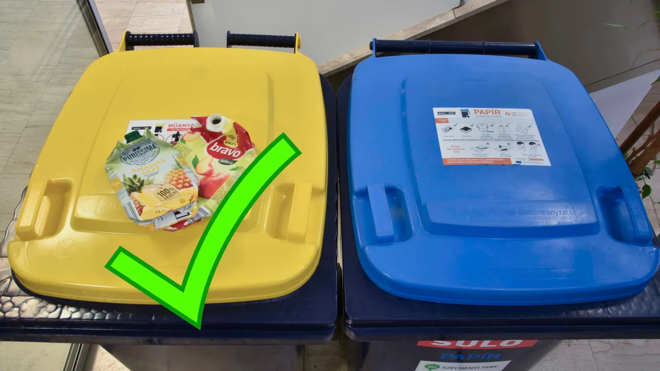Üres üdítős doboz? Bele vele a sárga kukába!
