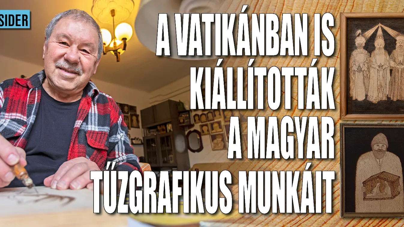 A Vatikánban is kiállították a magyar tűzgrafikus munkáit