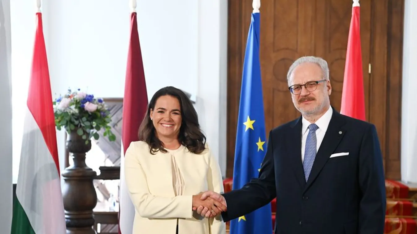 A családok szerepéről tárgyalt Lettország elnökével Novák Katalin