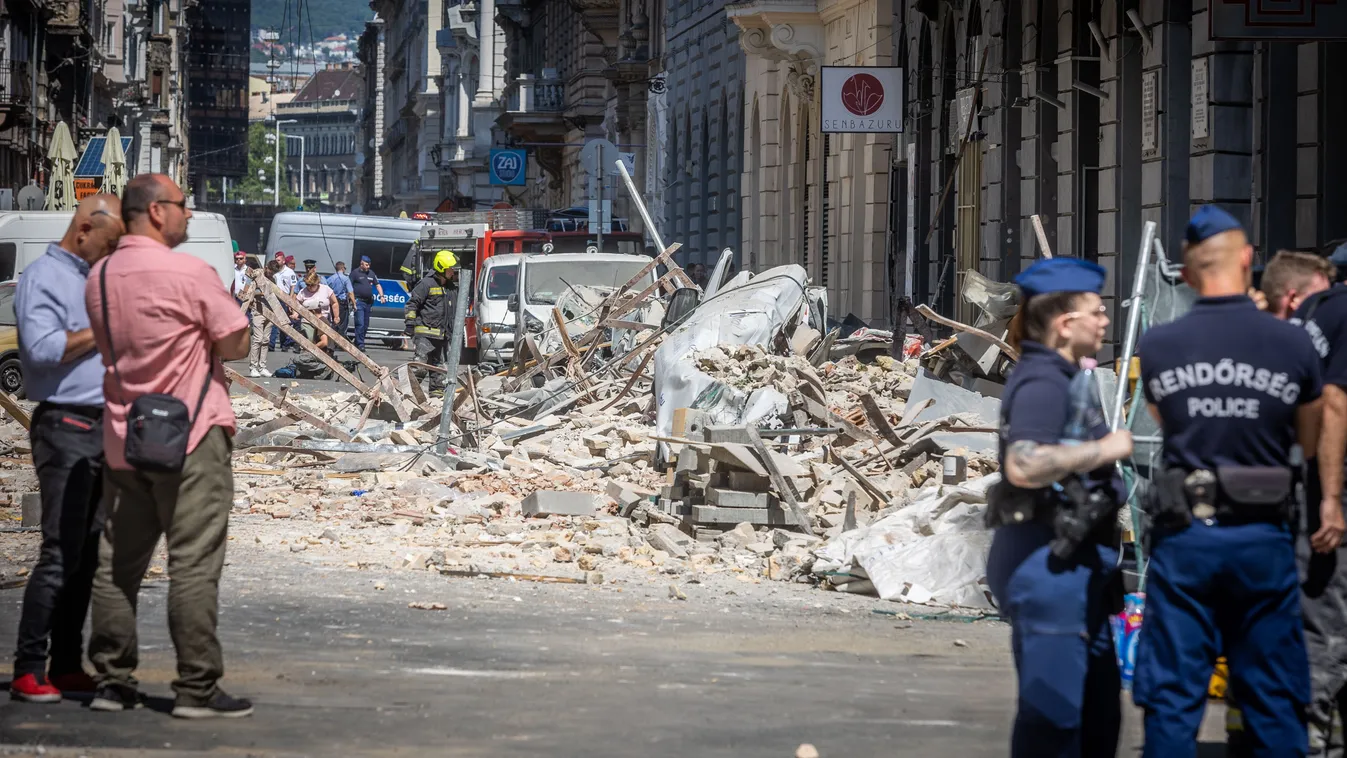 Budapesti házomlás: élet és halál között lebeg Nikolett