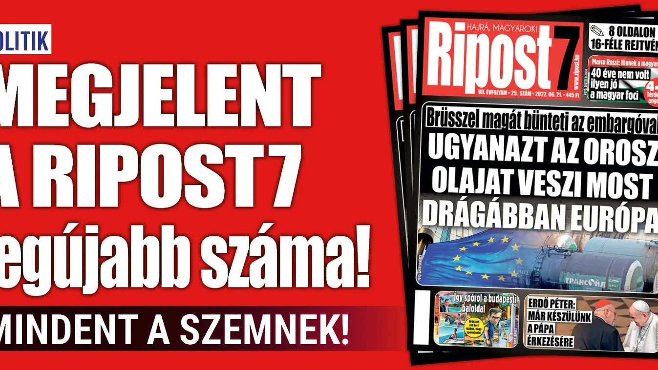 Megjelent a Ripost7 legújabb száma!