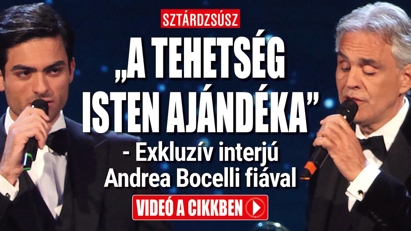 "A tehetség Isten ajándéka" - Interjú Bocelli fiával
