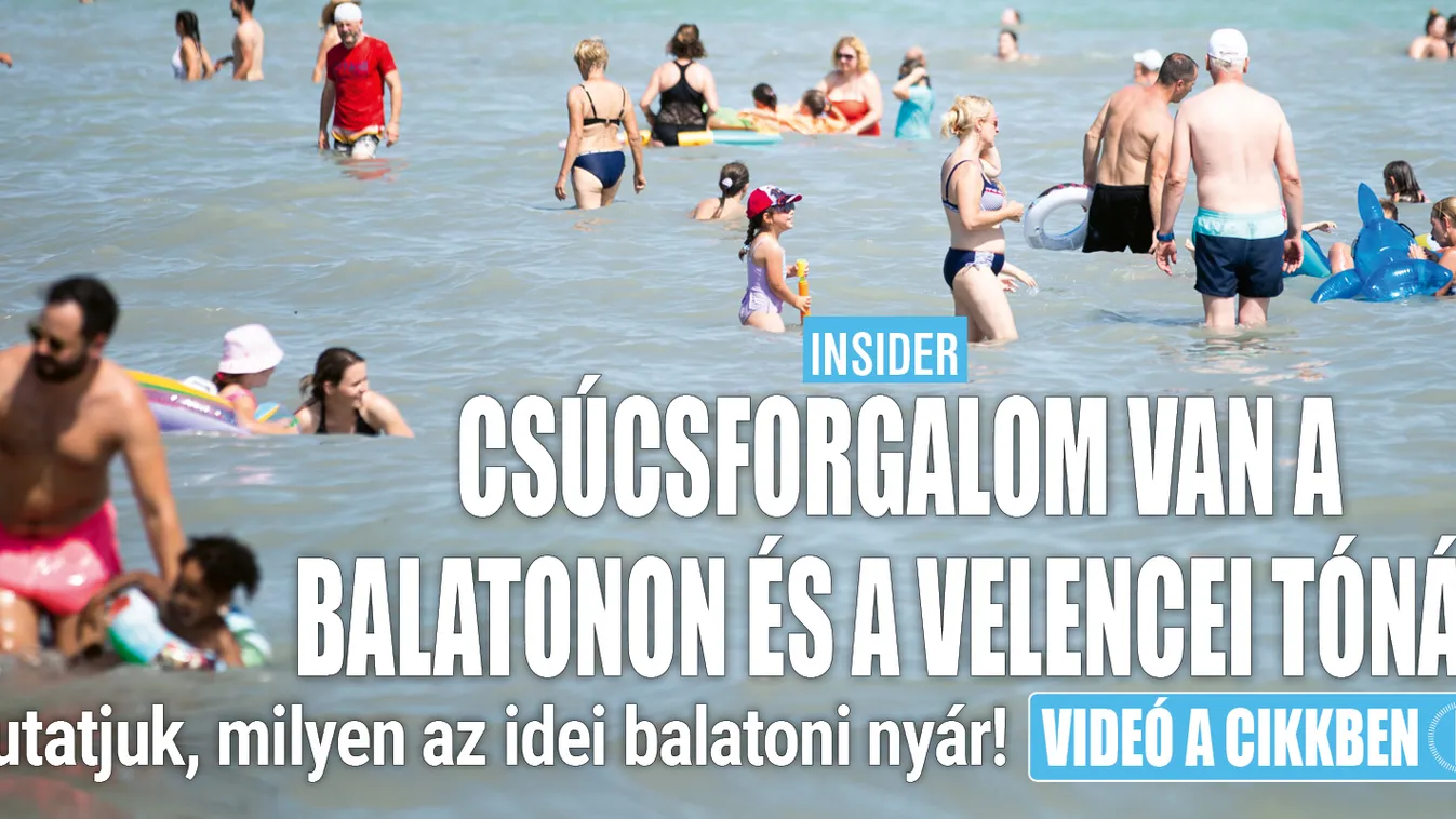 Csúcsforgalom van a Balatonon és a Velencei-tónál – Videó