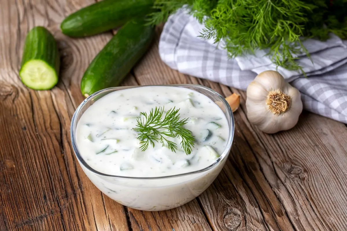 Traditional,Delicious,Appetizer;,Tzatziki,(turkish,Name;,Cacik)