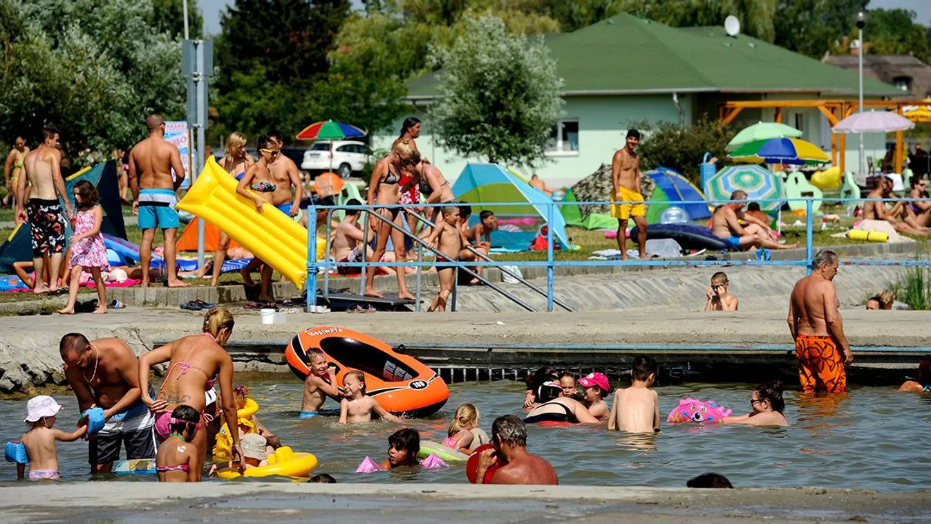 Kánikula: ilyen meleg a Fertő-, a Tisza- és a Velencei-tó