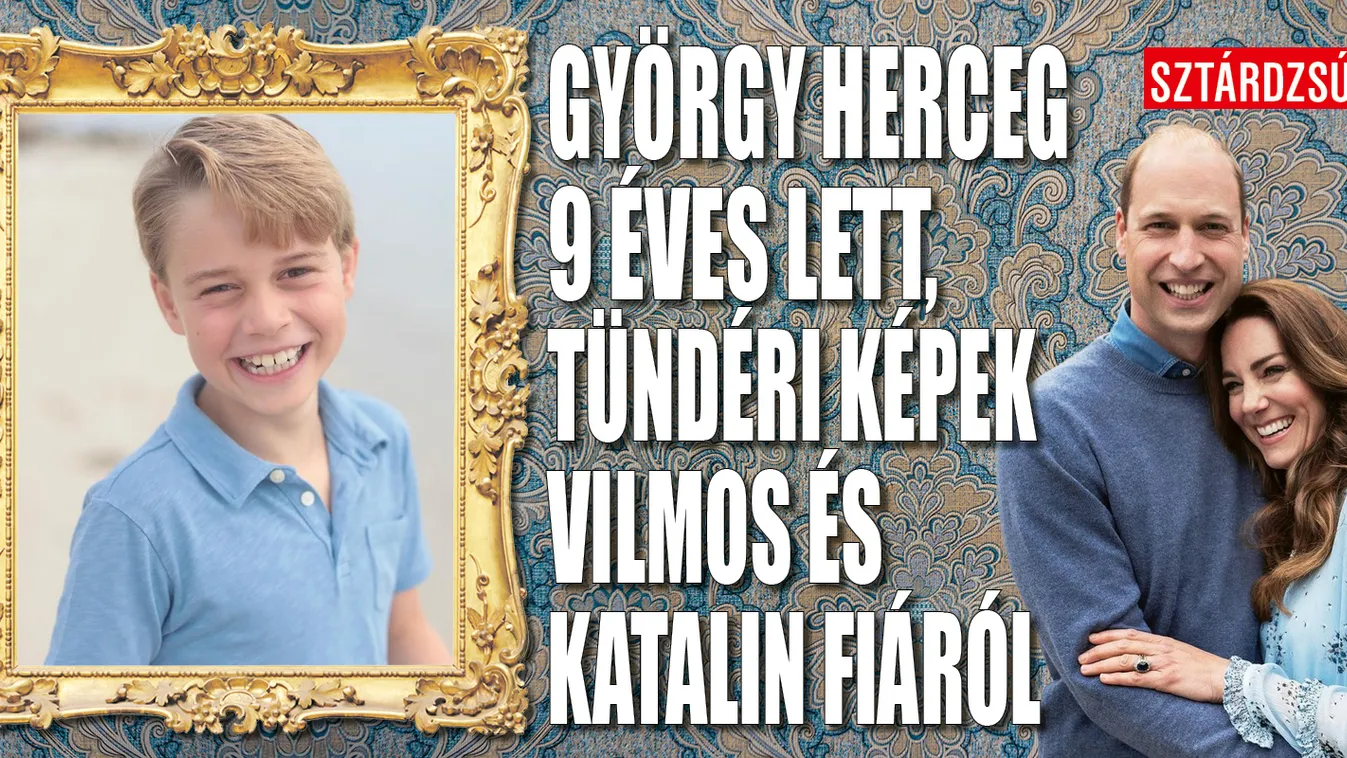 György herceg 9 éves lett, tündéri képek Vilmos fiáról