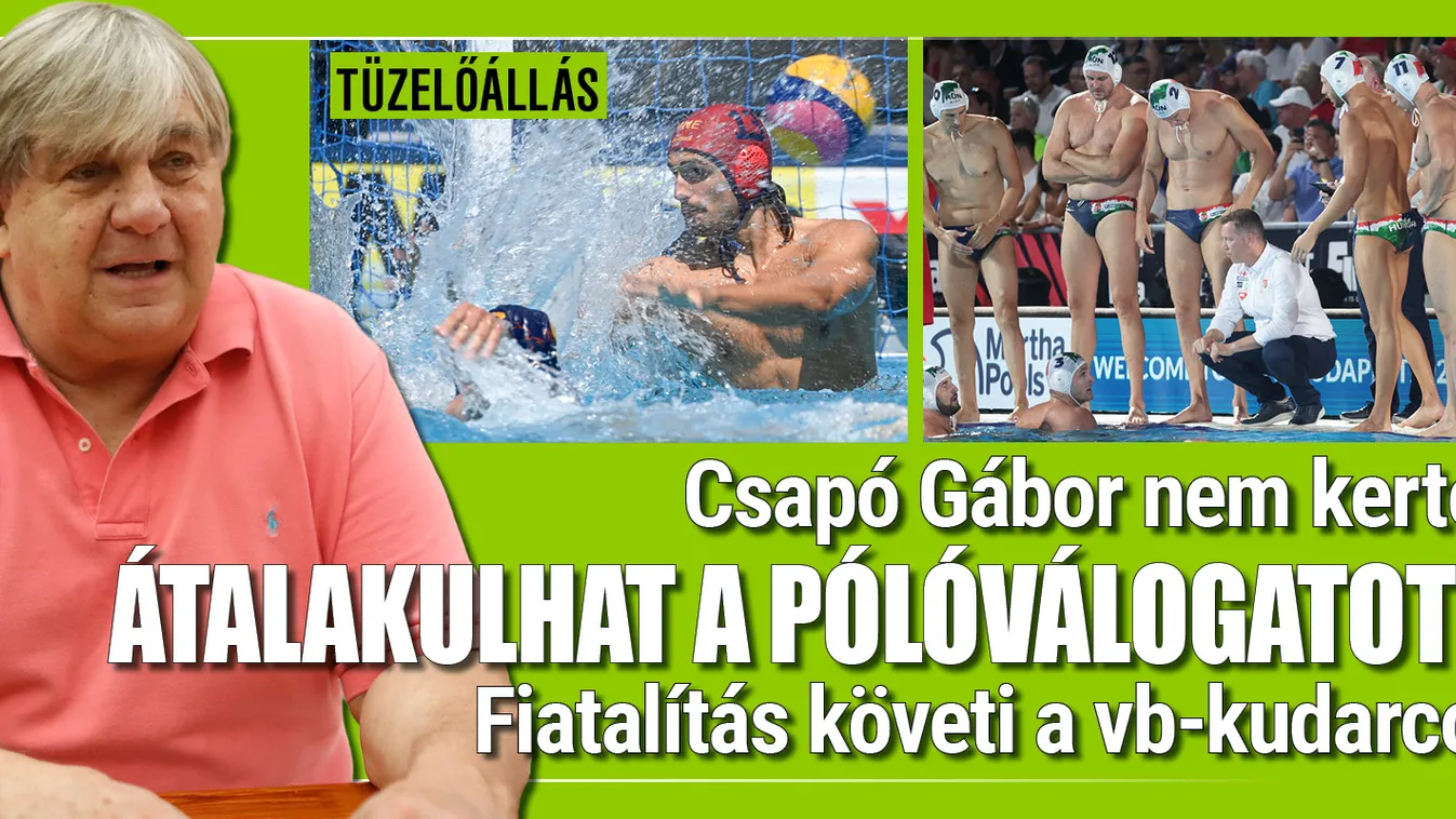 Csapó Gábor nem kertelt, ezt gondolja a férfi pólósokról