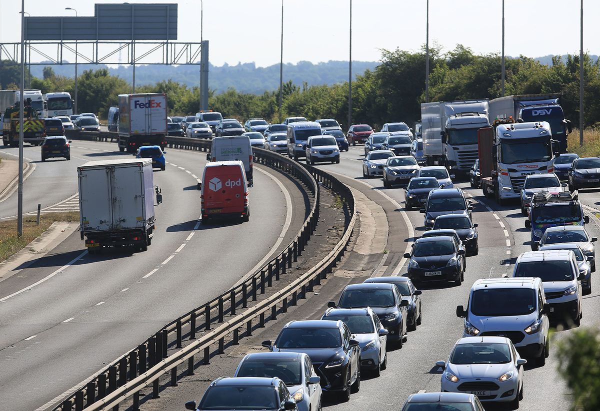 Drivers Angry Over Fuel Prices Hold 'Go-Slow' Protest On Motorways