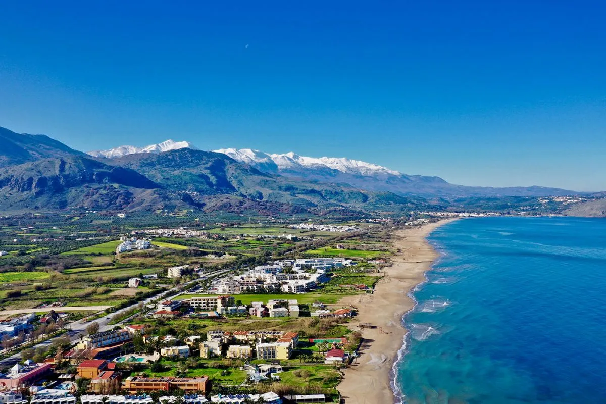 Aerial,Photography,From,The,Coast,Of,Kourna,And,Georgioupolis,On