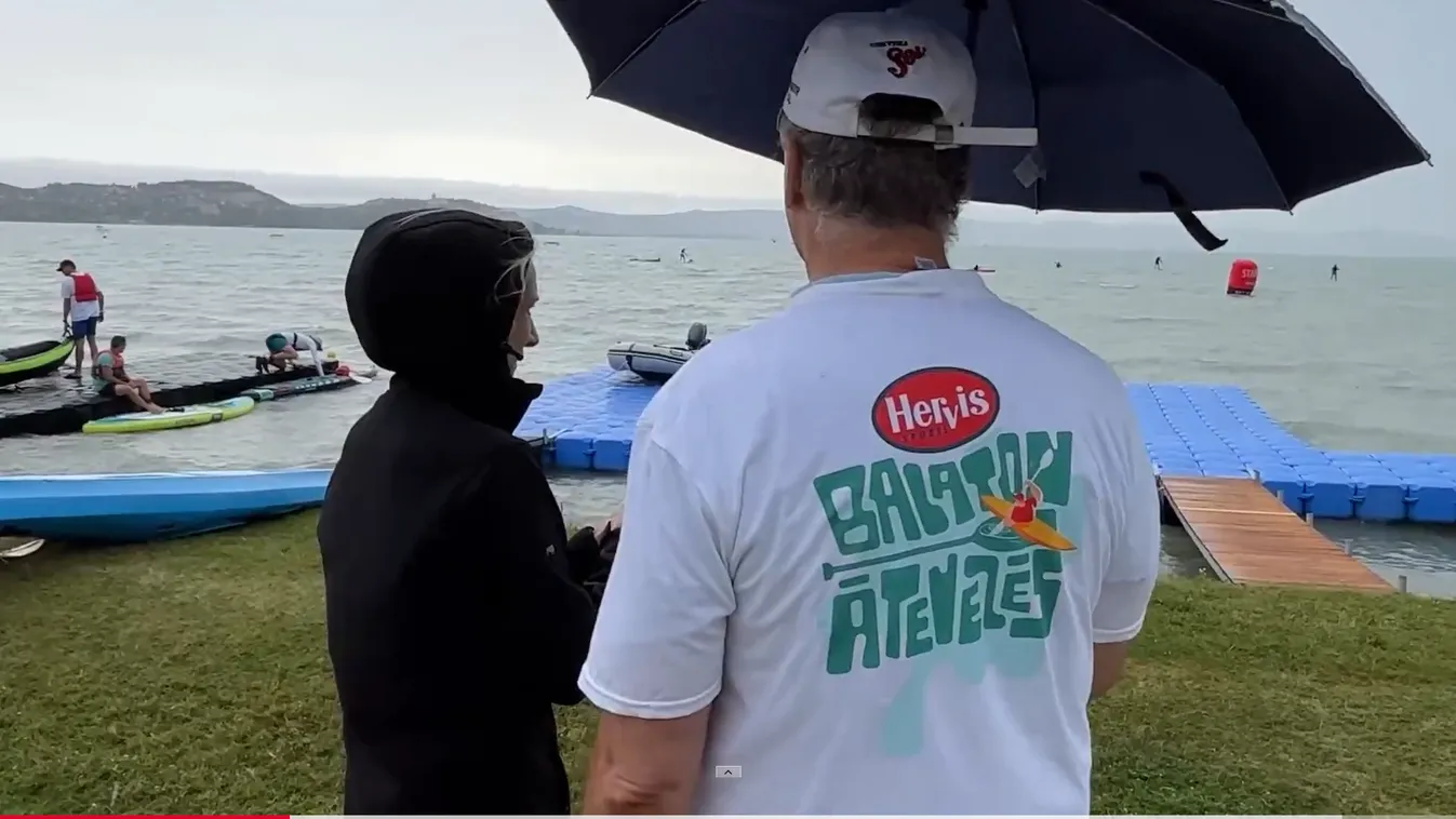 Elhalasztották a Balaton-átevezést - videó