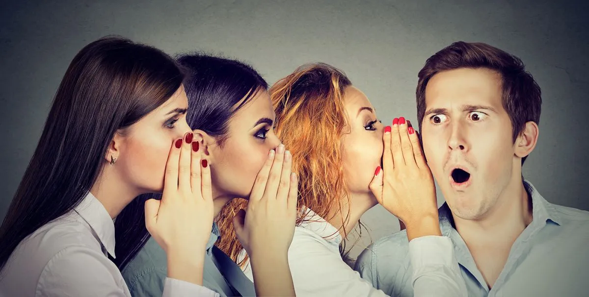 Women,Telling,Gossip,And,Sharing,With,Rumors,Talking,To,Man