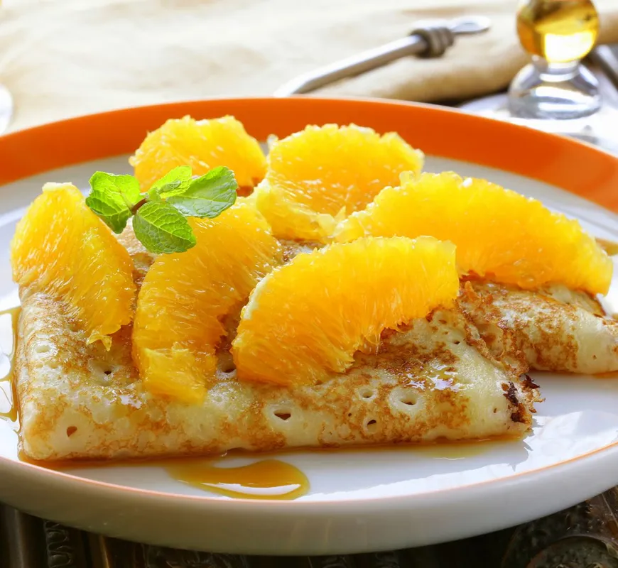 Pancakes,With,Orange,And,Sweet,Sauce,-,Crepe,Suzett