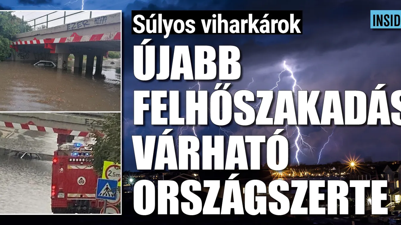 Vigyázat: újabb felhőszakadás várható országszerte – videó