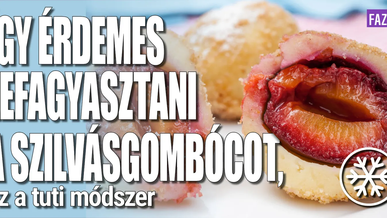 Így érdemes lefagyasztani a szilvás gombócot
