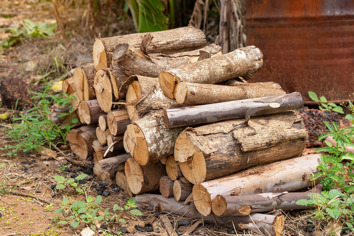 A,Pile,Of,Stacked,Firewood,,Prepared,For,Heating,The,House,