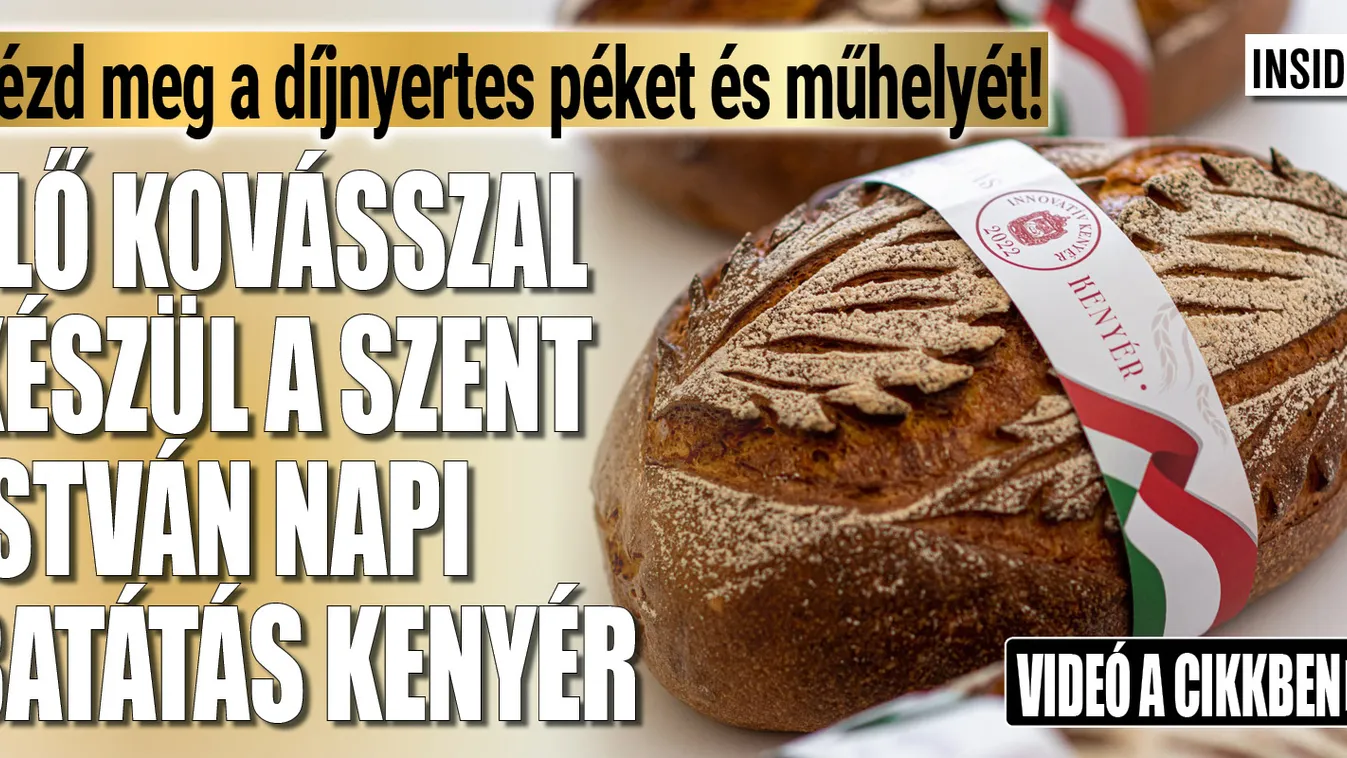 Így készült a Szent István-napi batátás kenyér - videó