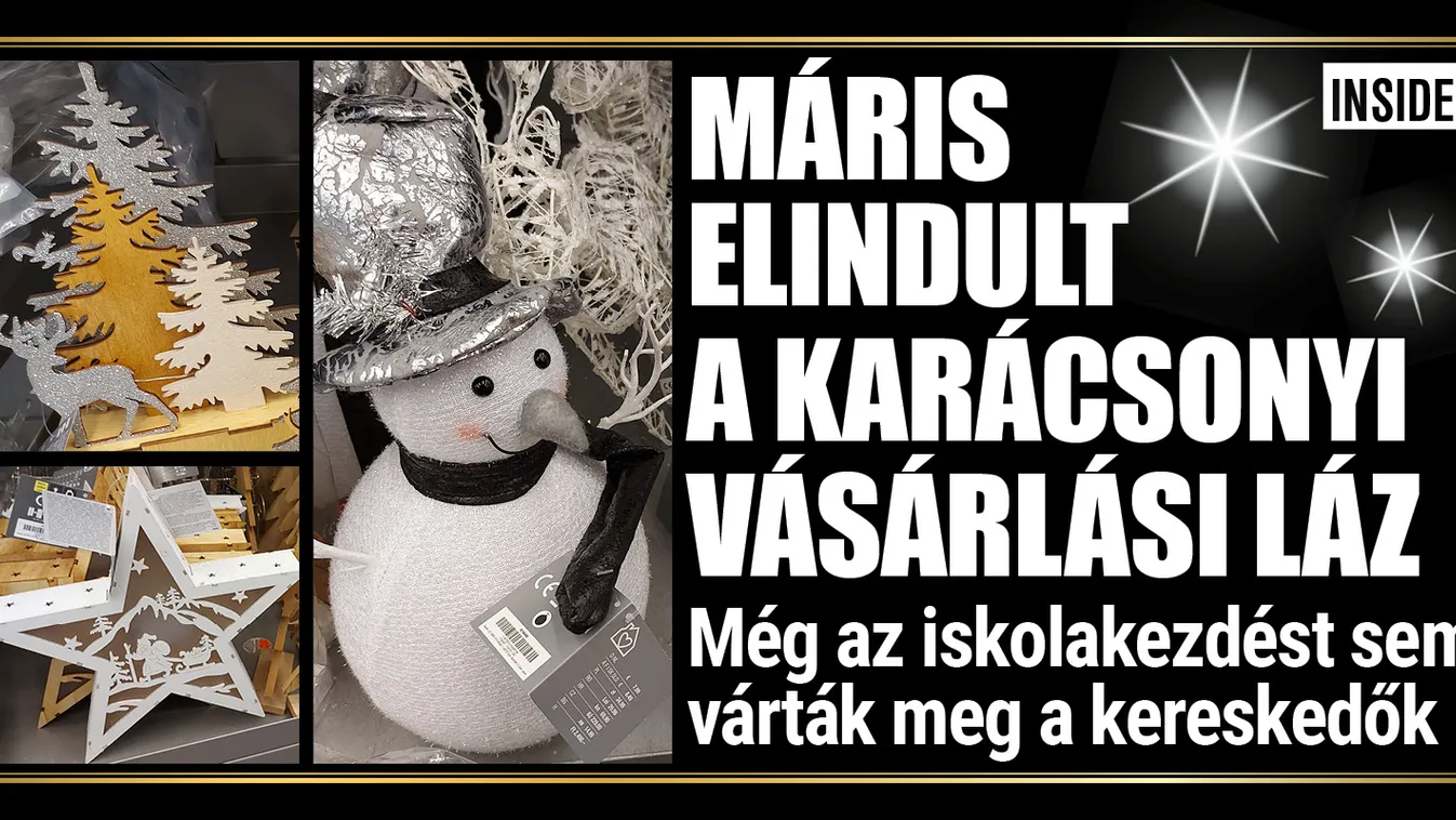 Máris elindult a karácsonyi vásárlási láz