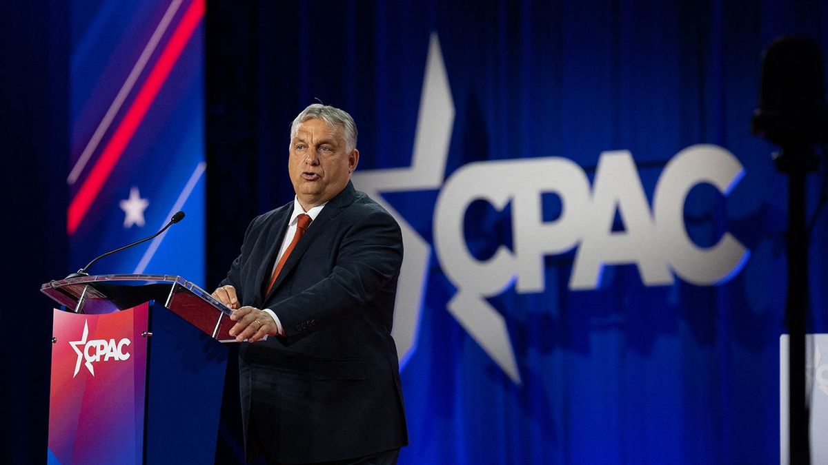 Hungarian Prime Minister Viktor Orbán Speaks At CPAC In Dallas, Texas.