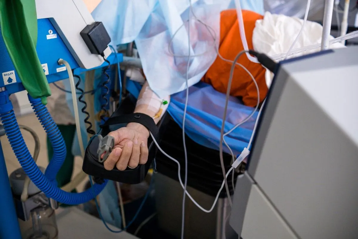 Kórház idős asszony