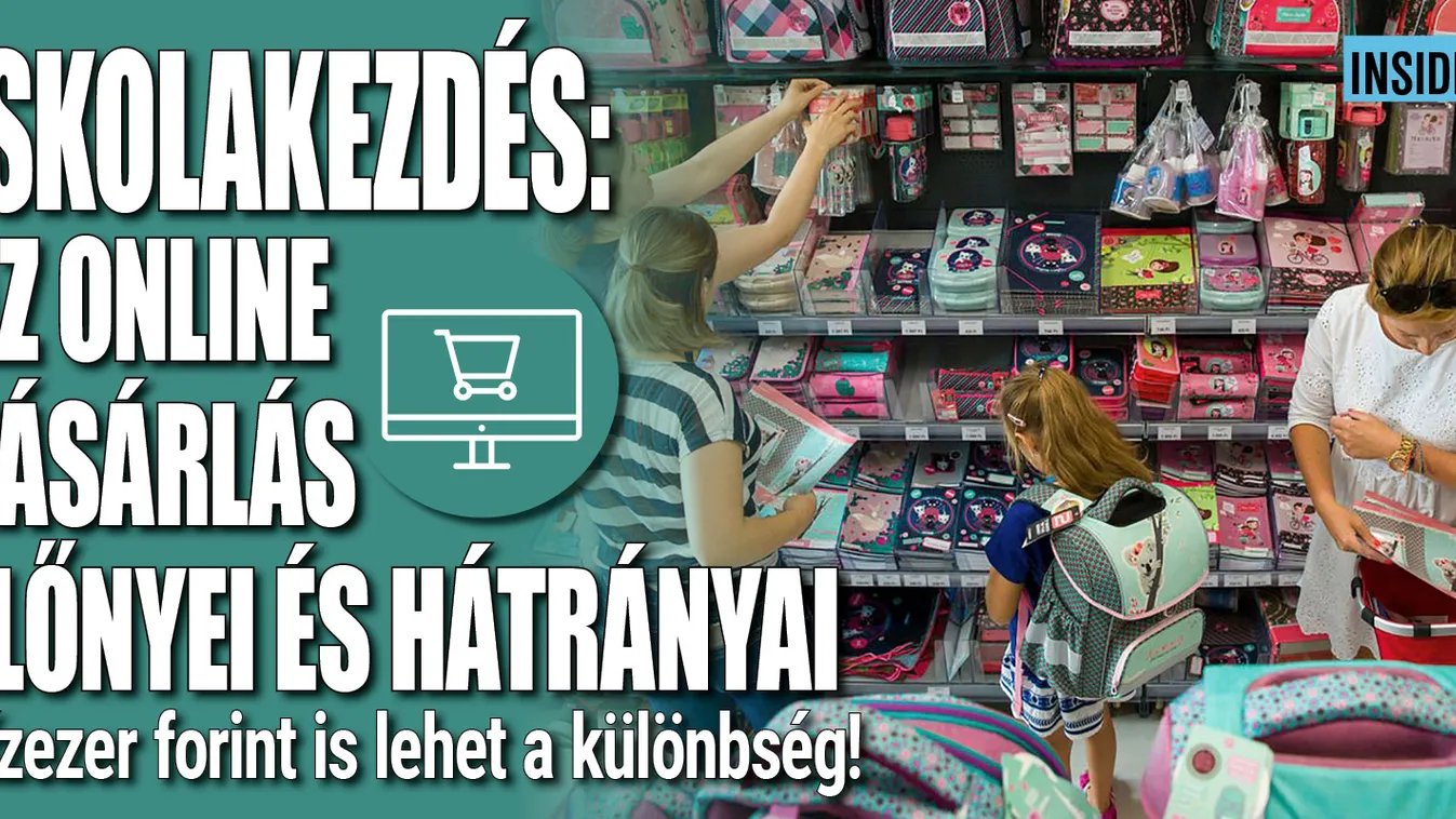 Iskolakezdés: ennyibe kerül, ha online vásárolunk be