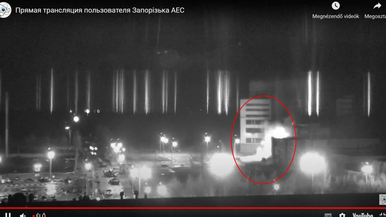 Találat érte az ukrán atomerőmű vezetékeit, leálltak a blokkok