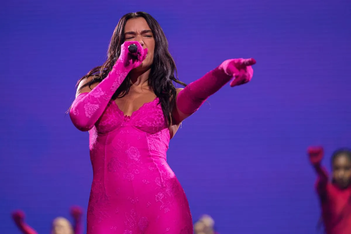 Dua Lipa performs in concert at the Palau Sant Jordi in Barcelona