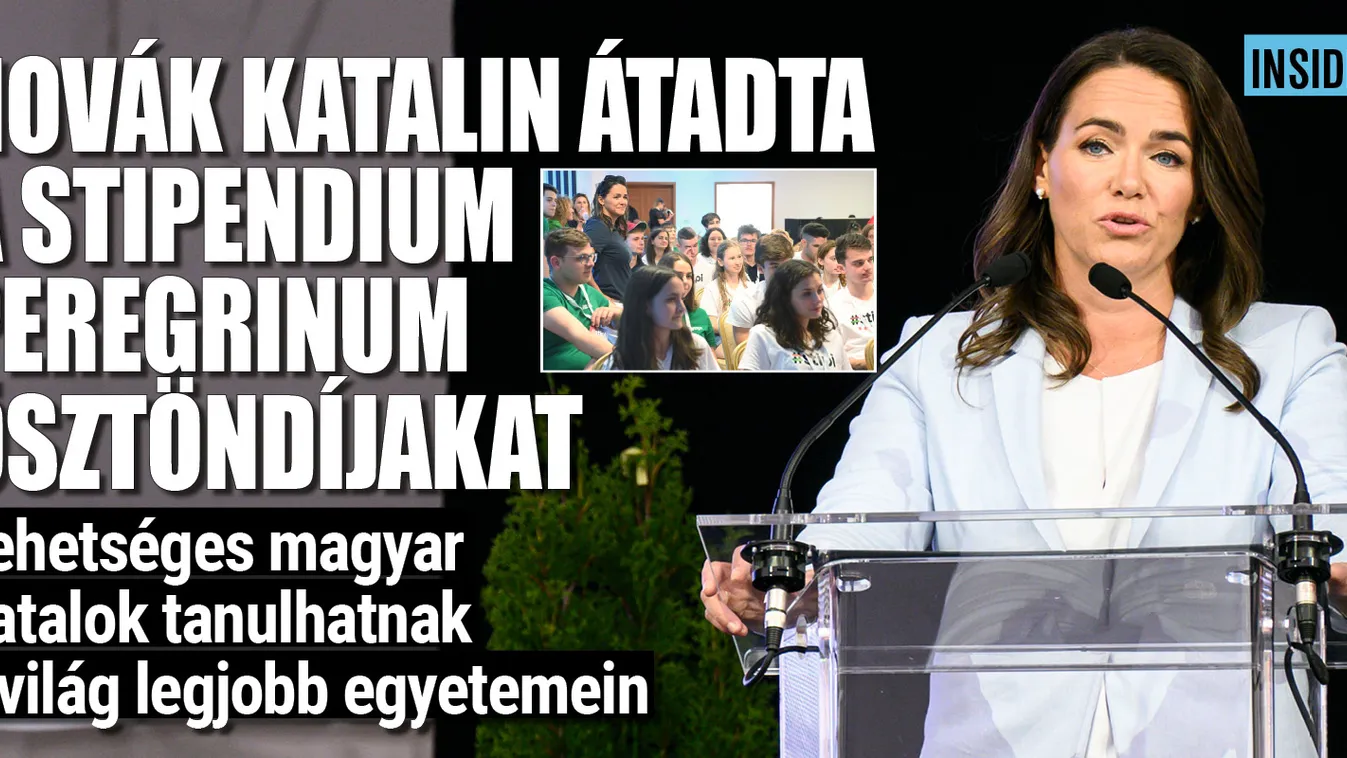  Novák Katalin átadta a Stipendium Peregrinum ösztöndíjakat