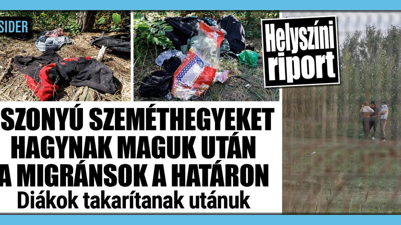Iszonyú szeméthegyet hagytak az erdőben a migránsok