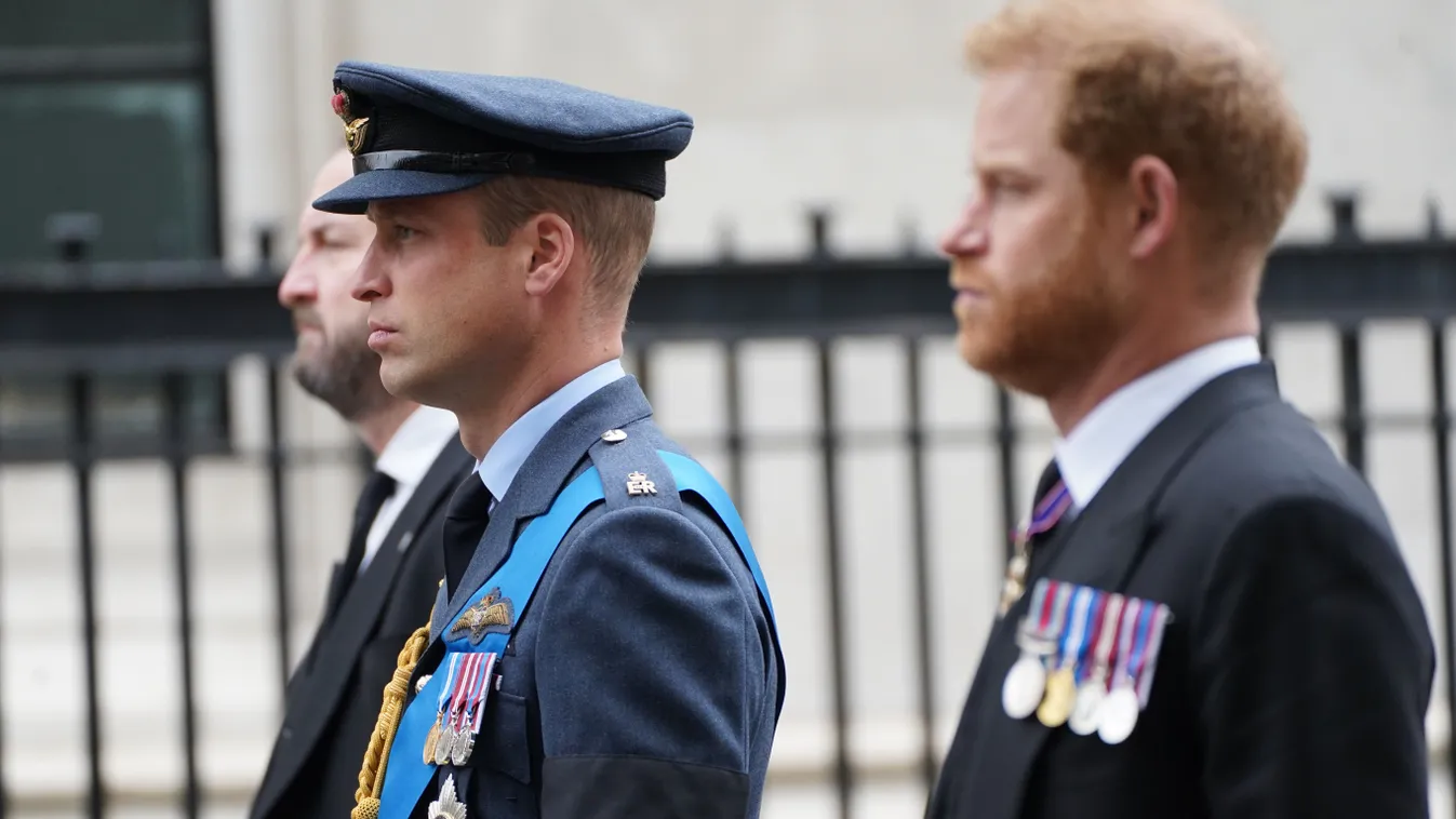 Így tisztelgett Vilmos herceg a királynő utolsó útja során