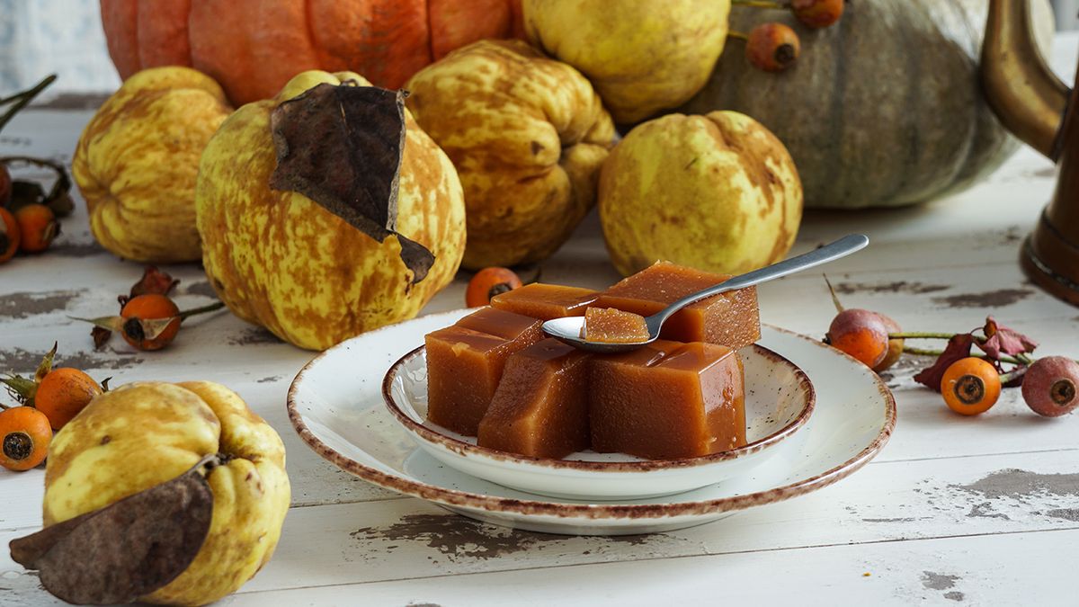 Quince,Cheese,Or,Marmelada,Is,A,Sweet,,Thick,Jelly,Made